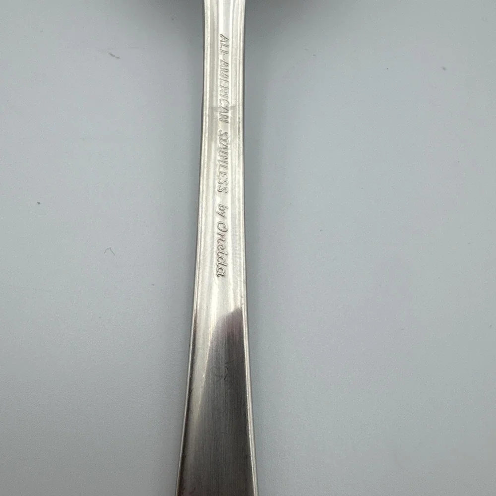 Oneida All American Stainless Glen Cove Slotted Serving Spoon